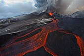 Eruption of Tolbachik Volcano, Kamchatka, Russia