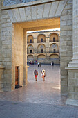 Gate at the Roman bridge south of the Mezquita at Cordoba, Andalusia, Spain
