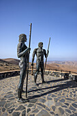 Bronze Statuen der ehemaligen Königinne von Fuerteventura Ayose und Guize, Kanarische Inseln, Spanien