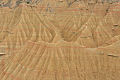 Berge der La Pisquerra, Halbwüste Bardenas Reales, UNESCO Biosphärenreservat, Bardena Blanca, Weiße Bardena, Navarra, Spanien