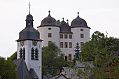 View of the castle in Gemuenden, Administrative district of Rhein-Hunsrueck, Region of Hunsrueck, Rhineland-Palatinate, Germany, Europe