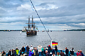 Sailing parade, Kieler Woche, Kiel, Baltic Coast, Schleswig-Holstein, Germany