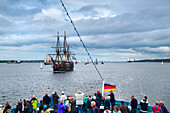 Windjammerparade, Kieler Woche, Kiel, Kieler Förde, Ostsee, Schleswig-Holstein, Deutschland