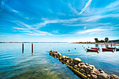 Calm sea, Langballigau, Flensburger Foerde, Baltic Coast, Schleswig-Holstein, Germany