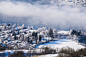 Blick auf Zell am See und die Schmittenhöhe, Zell am See, Salzburger Land, Österreich