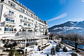 view of the Grand hotel Zell am See, Salzburger Land, Austria, Europe