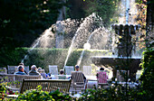 Park and spa gardens in Bad Reichenhall, Berchtesgaden, Upper Bavaria, Bavaria, Germany