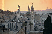 Blick über Bethlehem in Palästina neben Israel