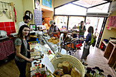 Shop  and Cafe Knaaniya in Kibbutz Midreshet Sede Boker, Desert of Negev, South-Israel, Israel