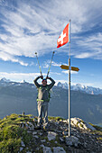 Wanderung mit Biwak auf dem Hardergrat, Brienzer See, Berner Oberland, Schweiz
