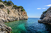 Meeresbucht Portu Pedrosu, Selvaggio Blu, Nationalpark Golfo di Orosei e del Gennargentu, Sardinien, Italien