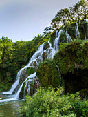 France, Jura, Baume les messieurs, waterfalls