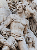 France, Paris, Place de l’Étoile, The Resistance by Antoine Etex (sculpture), detail