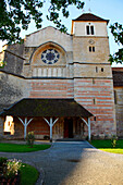 France, Aquitaine,  Landes (40), Sorde l'Abbaye, saint Jean Baptiste abbey (unesco world heritage), the church