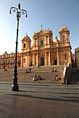 Italy, Sicily, province of Siracusa, Noto, corso Vittorio Emanuele III, cathedral San Nicolo