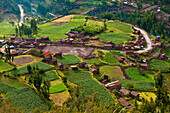 South America, Peru, Cuzco region, Urubamba Province, Inca sacred valley, view on Pisac