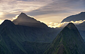 Reunion island, Mafate, first rays of light