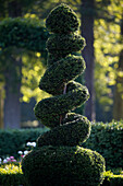 Landscaped garden. Saint-Sauveur-en-Puisaye. France.