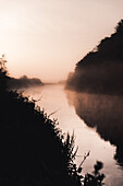 Mist on River at Sunrise