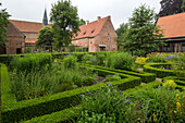monastery garden, the grounds of Stift Börstel, Lower Saxony, Germany