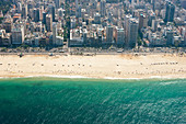 Aerial view of Ipanema beach, Rio de Janeiro, Brazil, South America
