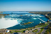 View of Horseshoe Falls, Niagara Falls, Niagara, border of New York State, and Ontario, Canada, North America