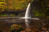 Sgwd Gwladys (Lady Falls), Afon Pyrddin, near Pontneddfechan, Brecon Beacons National Park, Powys, Wales, United Kingdom, Europe