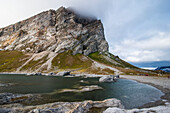 The bay of Alkhornet, Svalbard, Arctic