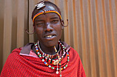 Maasai man at the Predator Compensation Fund Pay Day, Mbirikani Group Ranch, Amboseli-Tsavo eco-system, Kenya, East Africa, Africa