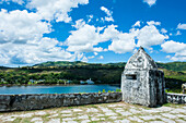 Fort Soledad looking over Umatac Bay, Guam, US Territory, Central Pacific, Pacific