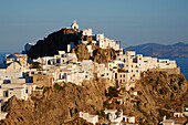 Hora, the main town on Serifos on the rocky spur, Serifos Island, Cyclades, Greek Islands, Greece, Europe