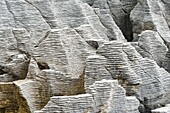 Rock patterns at Pancake Rocks, Punakaiki, West Coast, South Island, New Zealand, Pacific
