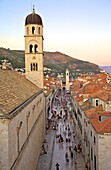 Franciscan Monastery and Stradun, Old city, UNESCO World Heritage Site, Dubrovnik, Croatia, Europe