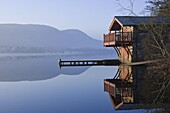 The Boathouse, Lake Ullswater, Lake District National Park, Cumbria, England, United Kingdom, Europe