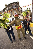 The Burryman's Parade, South Queensferry, Edinburgh, Scotland, United Kingdom, Europe