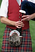 Detail of Highland dress, Blair Atholl Highland Games, Scotland, United Kingdom, Europe
