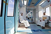 Dubai Metro, modern Metro system opened in 2010, Dubai, United Arab Emirates, Middle East