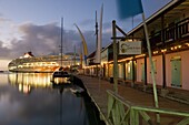 Heritage Quay shopping district in St. John's, Antigua, Leeward Islands, West Indies, Caribbean, Central America