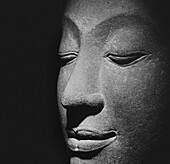 Early Ayutthaya head of Buddha, National Museum of Bangkok,Thailand, Southeast Asia, Asia