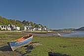 Estuary of River Urr at Kippford, on Solway, Dumfries and Galloway, Scotland, United Kingdom, Europe