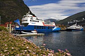 Ferry Terminal, Flam Village, Sognefjorden, Western Fjords, Norway, Scandinavia, Europe