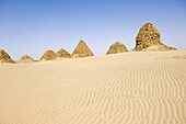 Pyramids of Nuri, Kingdom of Meroe, Sudan, Africa