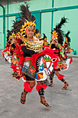 Dance and cultural performance to welcome passengers from expedition cruise ship MS Hanseatic (Hapag-Lloyd Cruises), Semarang, Java, Indonesia, Asia