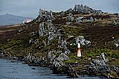 Narrow entrance to Port Stanley harbor, Stanley, Falkland Islands, British Overseas Territory