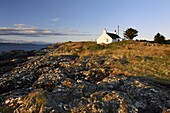 Cottage on the east coast of Mull, Isle of Mull, Inner Hebrides, Scotland, United Kingdom, Europe