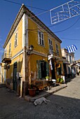 Old town house in Galaxidi, Greece, Europe
