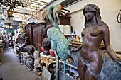 Antiques for sale, Les Puces de Saint-Ouen Flea Market, Porte de Clignancourt, Paris, France, Europe