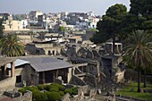 Ancient ruined Roman city of Herculaneum, UNESCO World Heritage Site, Campania, Italy, Europe