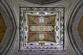 Tower lantern ceiling, St. Davids Cathedral, Pembrokeshire National Park, Wales, United Kingdom, Europe