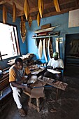Model boat building, Bequia, St. Vincent and The Grenadines, Windward Islands, West Indies, Caribbean, Central America